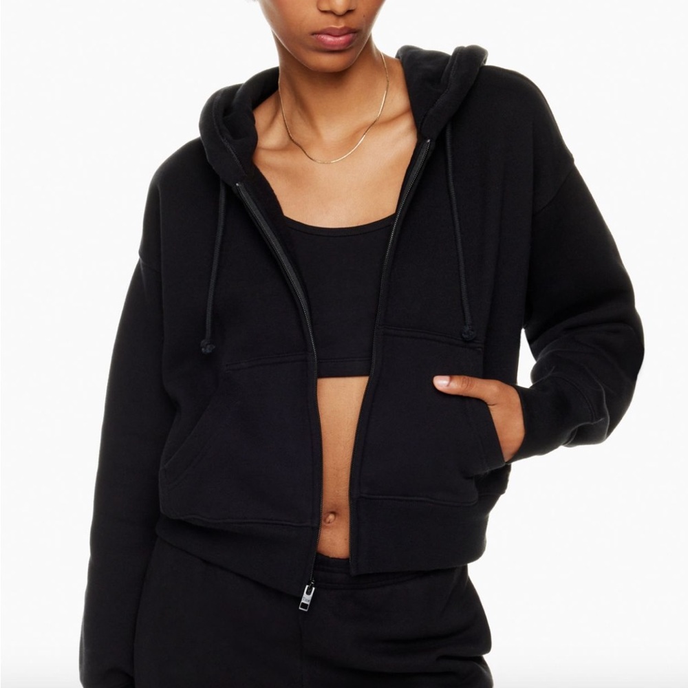 TNA Cozy Fleece Boyfriend Boxy Zip Hoodie